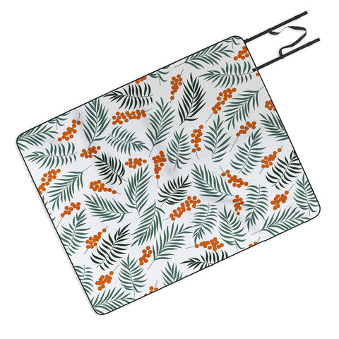 Emanuela Carratoni Autumnal Berries Picnic Blanket