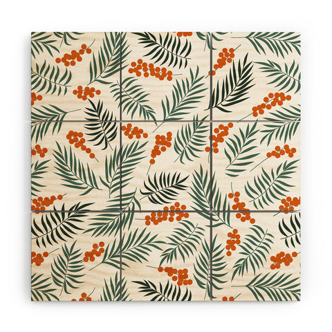 Emanuela Carratoni Autumnal Berries Wood Wall Mural