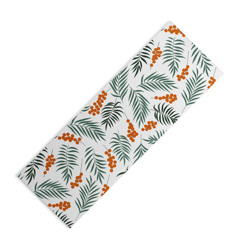 Emanuela Carratoni Autumnal Berries Yoga Mat