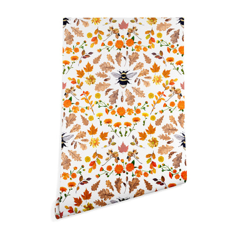 Emanuela Carratoni Autumnal Floral Mix Wallpaper