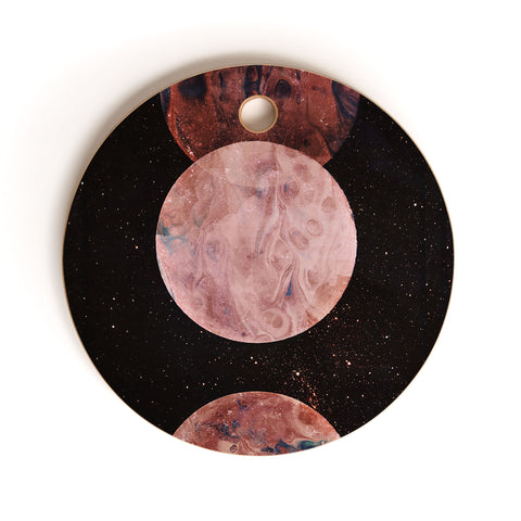 Emanuela Carratoni Autumnal Planets Cutting Board Round