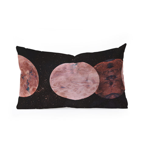 Emanuela Carratoni Autumnal Planets Oblong Throw Pillow