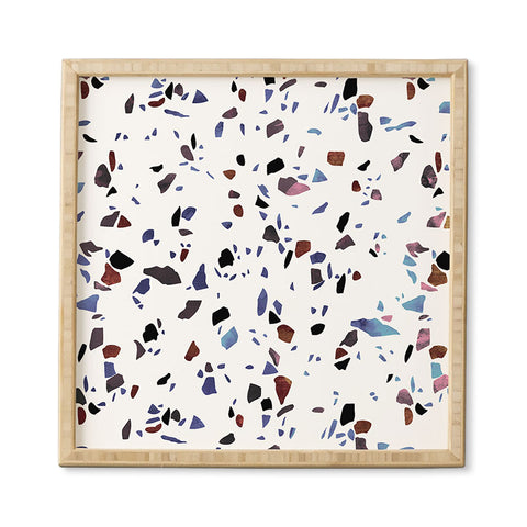 Emanuela Carratoni Autumnal Terrazzo Texture Framed Wall Art