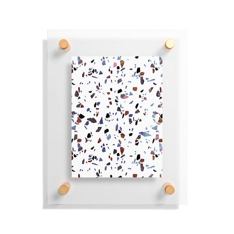 Emanuela Carratoni Autumnal Terrazzo Texture Floating Acrylic Print