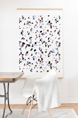 Emanuela Carratoni Autumnal Terrazzo Texture Art Print And Hanger