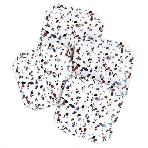 Emanuela Carratoni Autumnal Terrazzo Texture Coaster Set