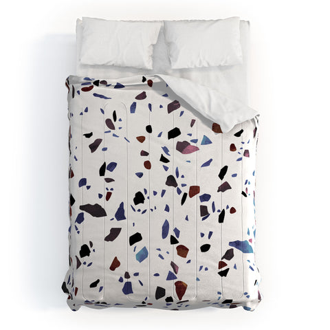 Emanuela Carratoni Autumnal Terrazzo Texture Comforter