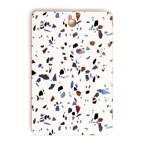 Emanuela Carratoni Autumnal Terrazzo Texture Cutting Board Rectangle