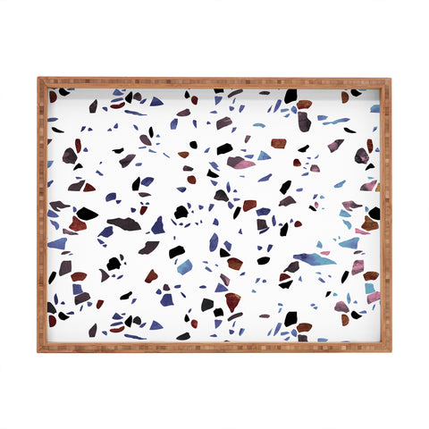 Emanuela Carratoni Autumnal Terrazzo Texture Rectangular Tray