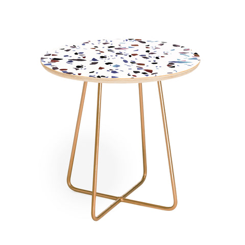 Emanuela Carratoni Autumnal Terrazzo Texture Round Side Table