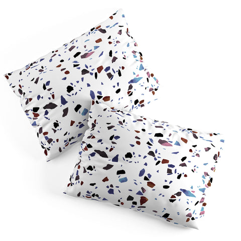 Emanuela Carratoni Autumnal Terrazzo Texture Pillow Shams