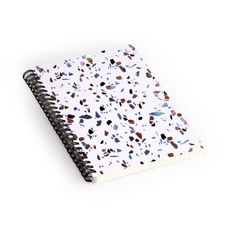 Emanuela Carratoni Autumnal Terrazzo Texture Spiral Notebook