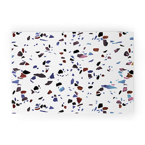 Emanuela Carratoni Autumnal Terrazzo Texture Welcome Mat