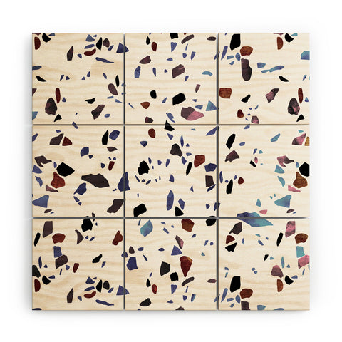 Emanuela Carratoni Autumnal Terrazzo Texture Wood Wall Mural