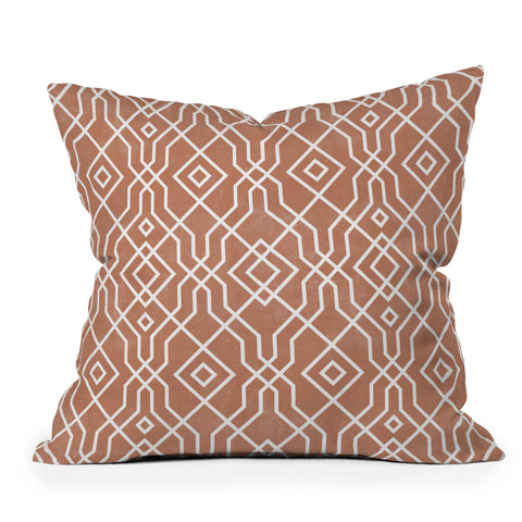 Emanuela Carratoni Baked Earth EthnicTheme Throw Pillow