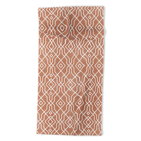 Emanuela Carratoni Baked Earth EthnicTheme Beach Towel
