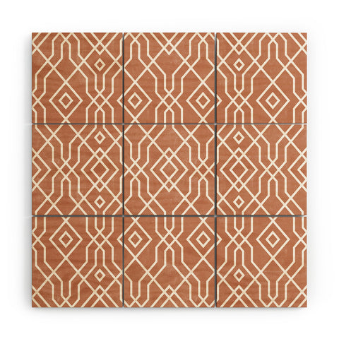 Emanuela Carratoni Baked Earth EthnicTheme Wood Wall Mural