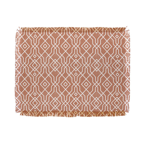 Emanuela Carratoni Baked Earth EthnicTheme Throw Blanket