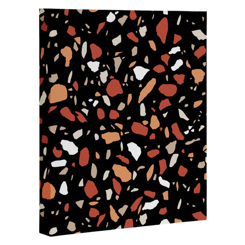 Emanuela Carratoni Baked Earth Terrazzo Art Canvas