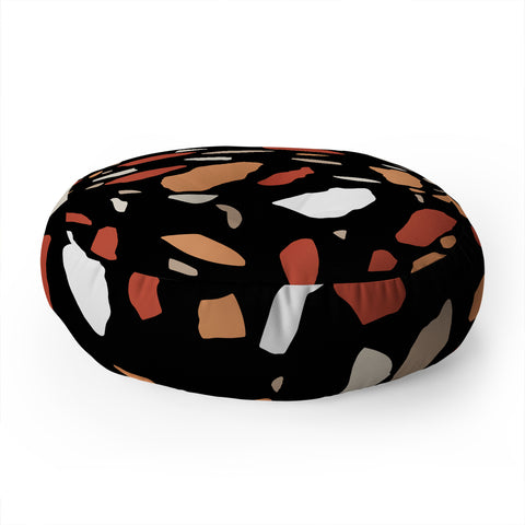 Emanuela Carratoni Baked Earth Terrazzo Floor Pillow Round