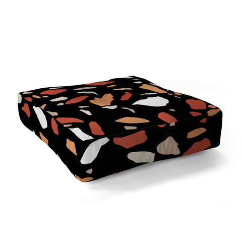 Emanuela Carratoni Baked Earth Terrazzo Floor Pillow Square