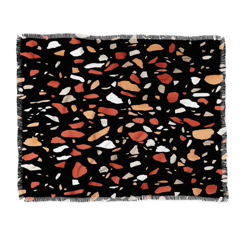 Emanuela Carratoni Baked Earth Terrazzo Throw Blanket