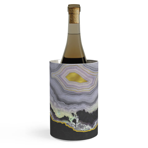 Emanuela Carratoni Black and Gold Agate Wine Chiller