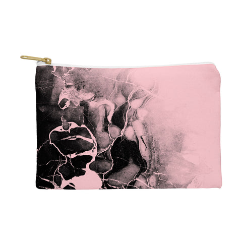 Emanuela Carratoni Black Marble and Pink Pouch