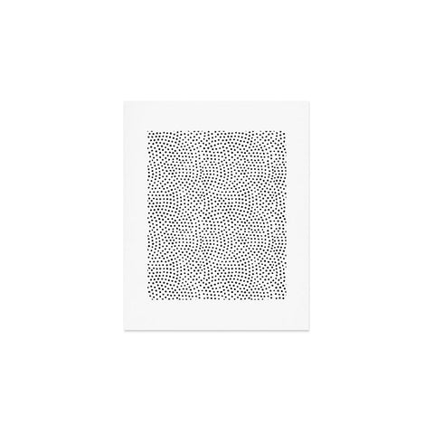 Emanuela Carratoni Black Polka Dots Art Print
