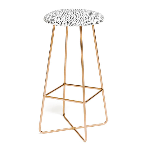 Emanuela Carratoni Black Polka Dots Bar Stool