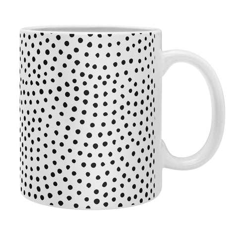 Emanuela Carratoni Black Polka Dots Coffee Mug