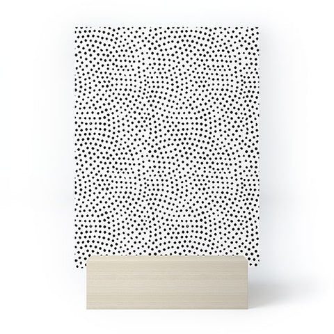 Emanuela Carratoni Black Polka Dots Mini Art Print