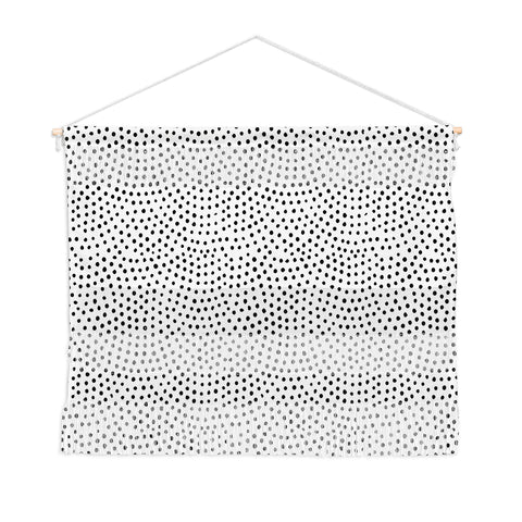 Emanuela Carratoni Black Polka Dots Wall Hanging Landscape