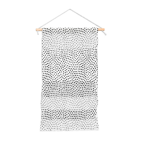 Emanuela Carratoni Black Polka Dots Wall Hanging Portrait