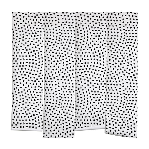 Emanuela Carratoni Black Polka Dots Wall Mural