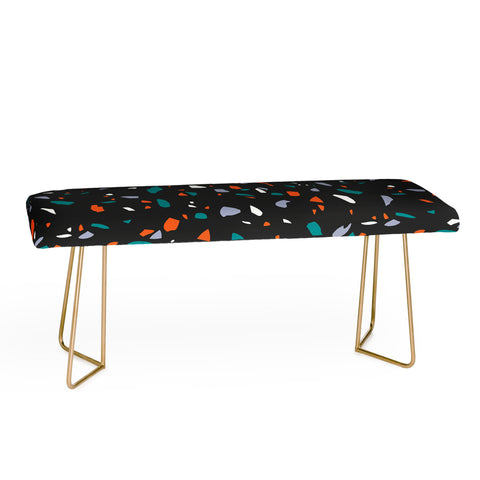 Emanuela Carratoni Black Terrazzo Bench
