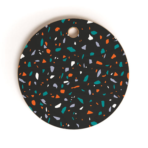 Emanuela Carratoni Black Terrazzo Cutting Board Round