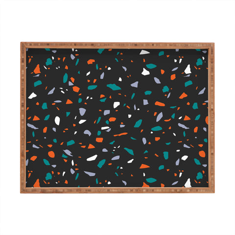 Emanuela Carratoni Black Terrazzo Rectangular Tray