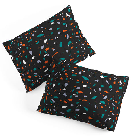 Emanuela Carratoni Black Terrazzo Pillow Shams