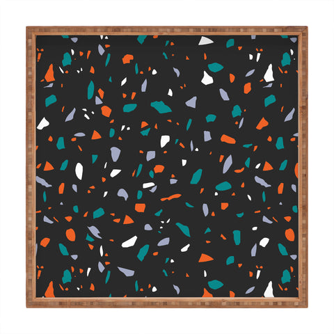Emanuela Carratoni Black Terrazzo Square Tray