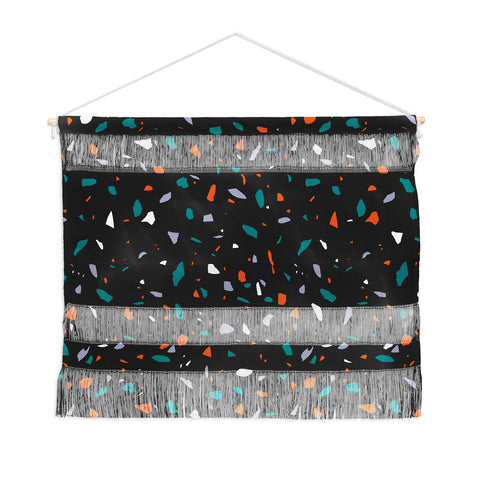 Emanuela Carratoni Black Terrazzo Wall Hanging Landscape