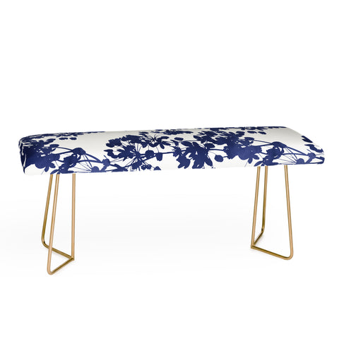 Emanuela Carratoni Blue Delicate Flowers Bench