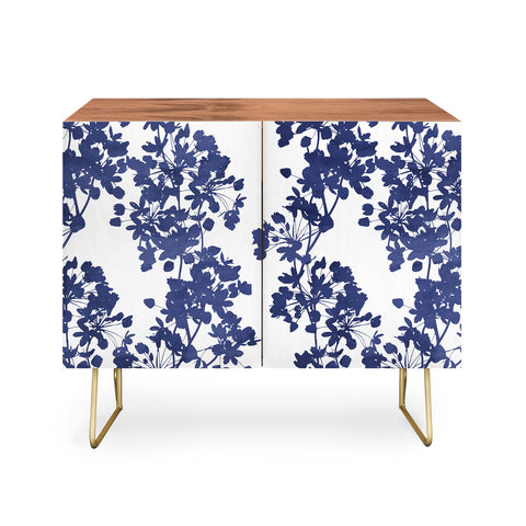 Emanuela Carratoni Blue Delicate Flowers Credenza