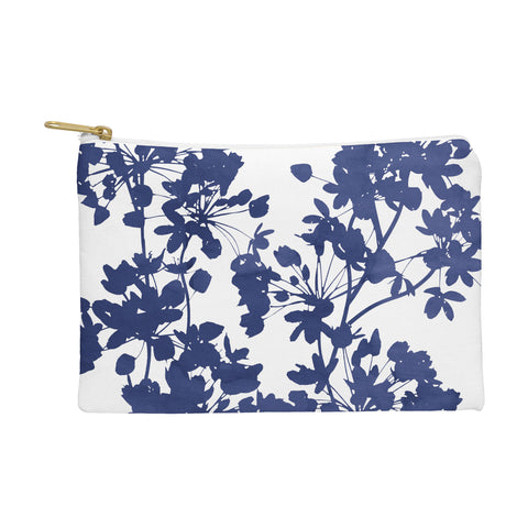 Emanuela Carratoni Blue Delicate Flowers Pouch