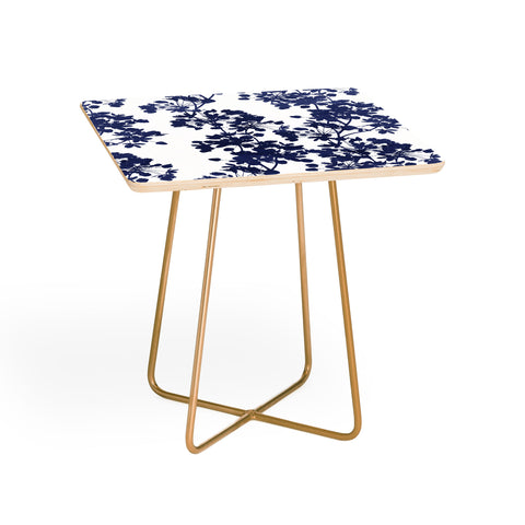 Emanuela Carratoni Blue Delicate Flowers Side Table