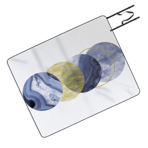Emanuela Carratoni Blue Moonlight Picnic Blanket