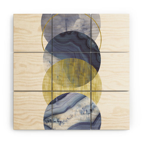 Emanuela Carratoni Blue Moonlight Wood Wall Mural