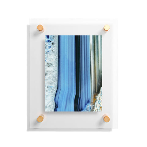 Emanuela Carratoni Blue Shadows Floating Acrylic Print