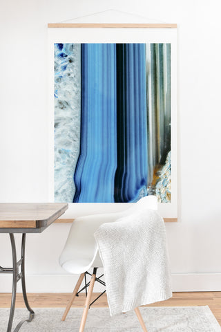 Emanuela Carratoni Blue Shadows Art Print And Hanger