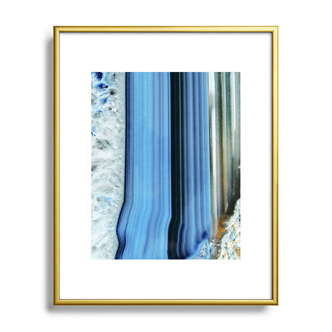 Emanuela Carratoni Blue Shadows Metal Framed Art Print